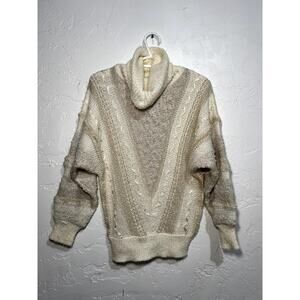 Jason Maxwell turtle neck dolman sleeve sweater small grannycore grandma grandpa